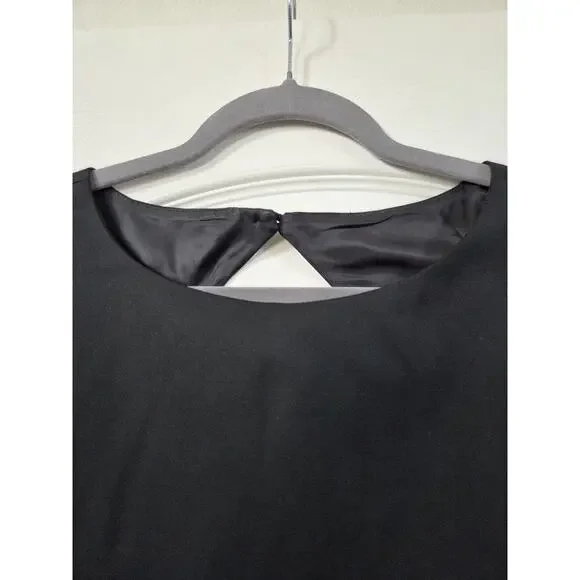 Brooks Brothers Loro Piana Italy Black Wool Sleeveless Classic Dress, Size 10 - Picture 4 of 15